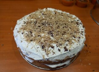 Gaštanová torta bez múky. Fotka - Katarína